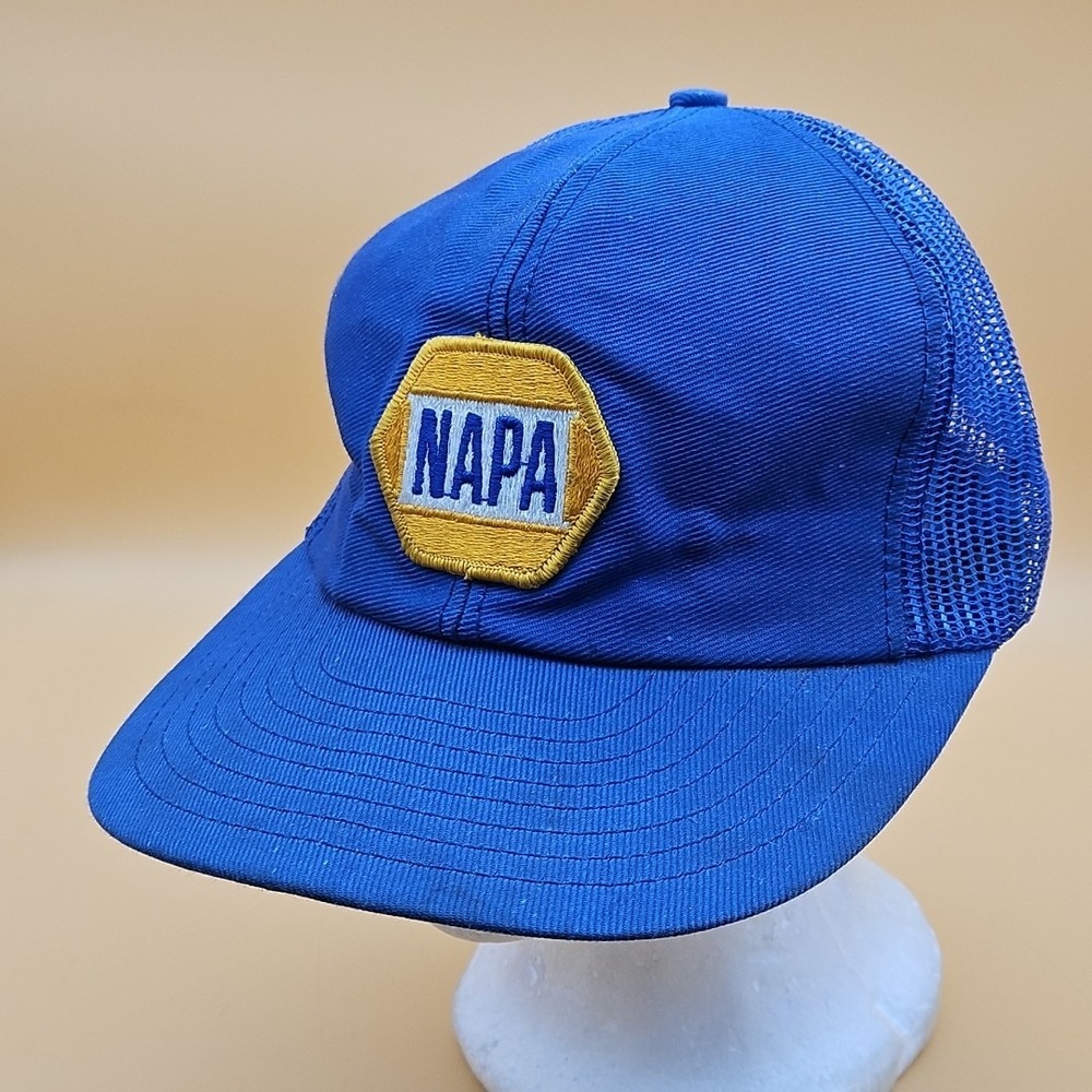 VTG Louisville USA Snapback Hat Napa Auto Patch Trucker Vintage Racing Cap